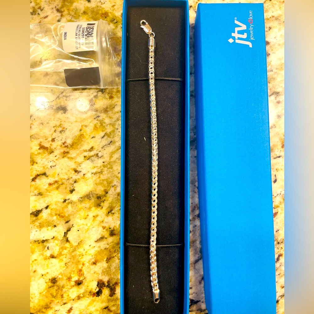 4mm sterling silver bracelet. NWT.